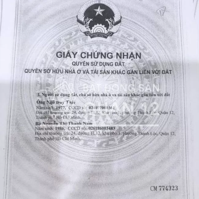 Bán khách sạn mặt tiền Hà Huy Giáp Thạnh Xuân Q12 7 tầng 32 phòng 33tỷ
