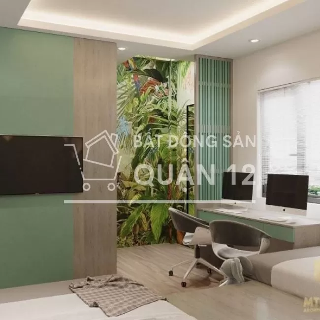 KHU NHÀ PHỐ BIỆT LẬP 1 TRỆT 3 LẦU 1 TUM TỐT NHẤT QUẬN 12 ,4TỶ850 200m2