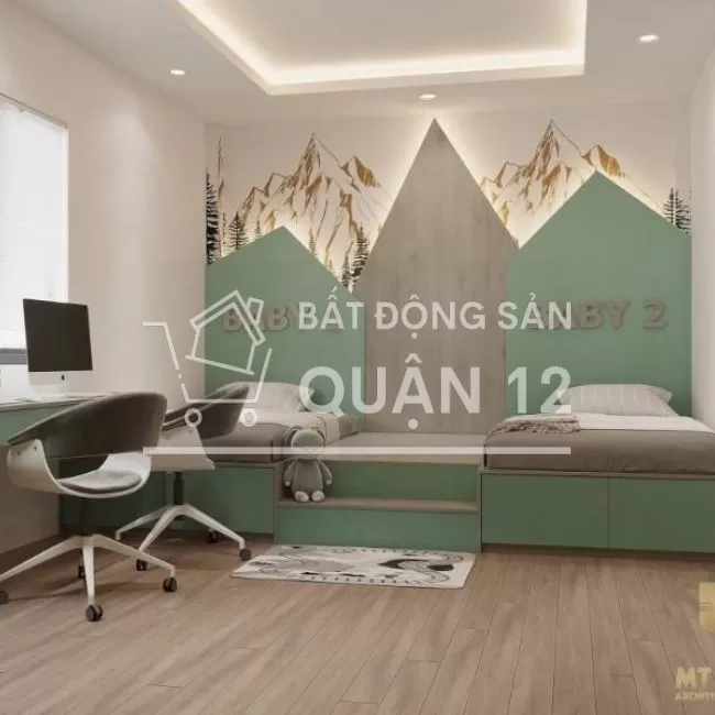 KHU NHÀ PHỐ BIỆT LẬP 1 TRỆT 3 LẦU 1 TUM TỐT NHẤT QUẬN 12 ,4TỶ850 200m2