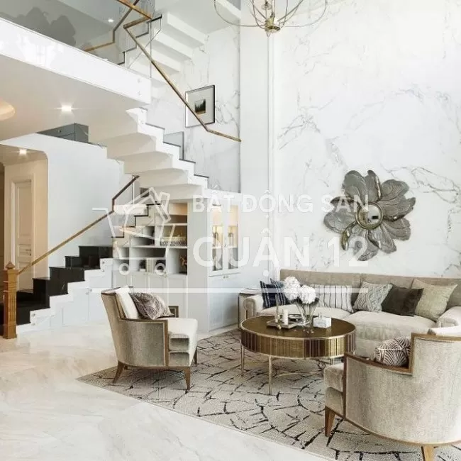 KHU NHÀ PHỐ BIỆT LẬP 1 TRỆT 3 LẦU 1 TUM TỐT NHẤT QUẬN 12 ,4TỶ850 200m2