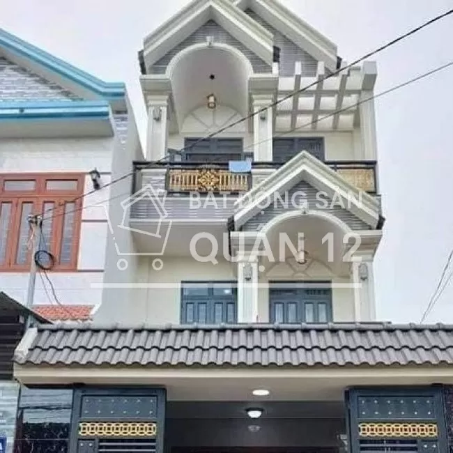 Nhà shr quận 12 - hẻm oto quay đầu - 4PN - thiết kế hiện đại