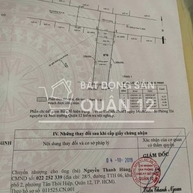 Bán nhà 1 xẹt Lâm Thị Hố , đối diện Hiệp Thành City, hẻm nhựa 6m thông