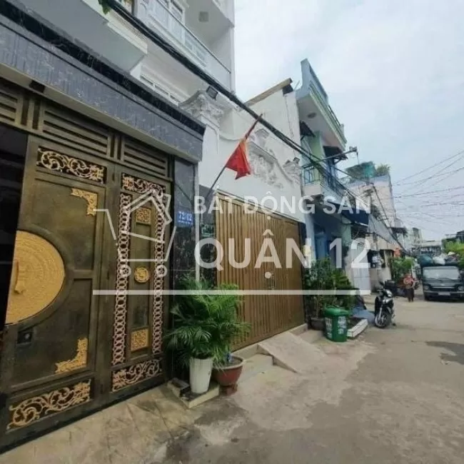 Bán Nhà shr 4x16m.xây 3 lầu gần chợ hiệp thành ,q12