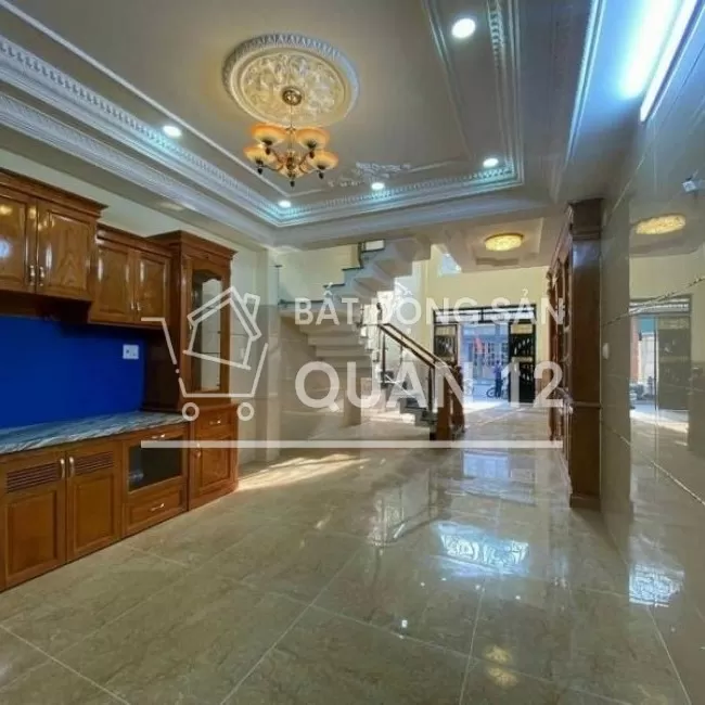 Nhà 1 trệt 3 lầu hẻm 8m xe hơi đậu trong nhà vị trí đẹp quận 12