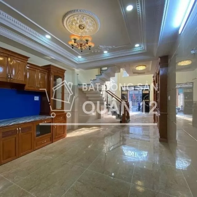Nhà 1 trệt 3 lầu hẻm 8m xe hơi đậu trong nhà vị trí đẹp quận 12