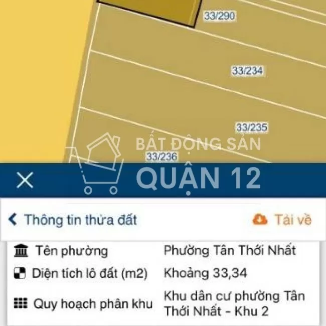 Cần Bán Căn Nhà Hẻm Xe Hơi Vị Trí Đẹp Tại Tân Thới Nhất- Quận 12