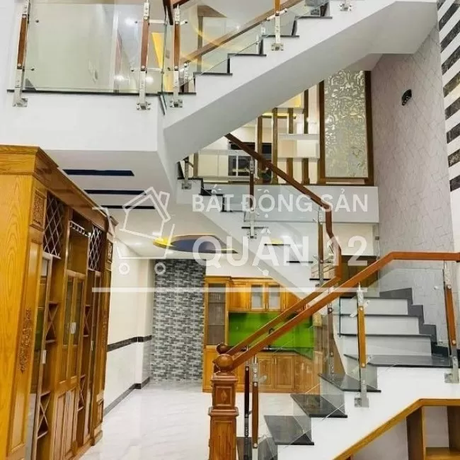 Nhà mới ở ngay DT 60m DTS 220 xe tải vi vu 5 phòng - An Phú Đông