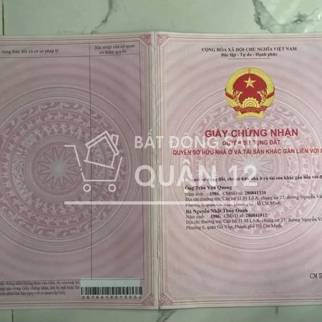 Chỉ 1 tỷ 7 mua được nhà quận 12 4 phòng ngủ ngay cầu vượt ngã tư ga 
