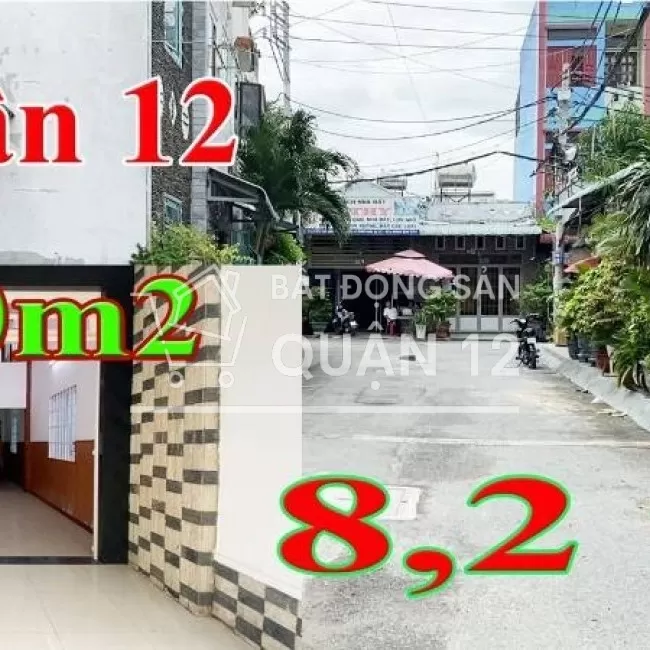 Giảm gia từ 9 tỷ còn 8,2TỶ, 180m2. Nhà Quận 12, Gần hãng bia HENIKEN.