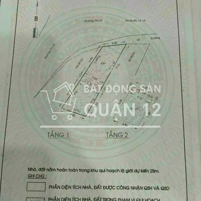 Bán nhà mặt tiền TTH21, Quận 12, khu họp chợ tự phát