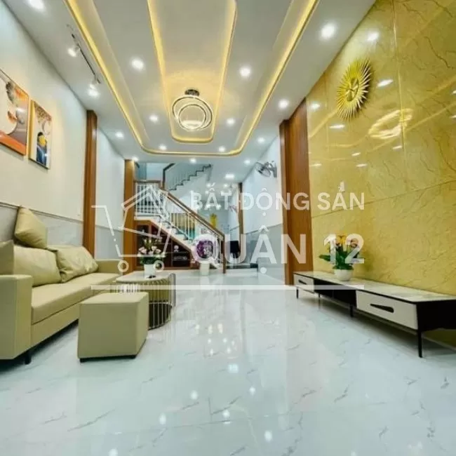 Nhà SHR 1 Lầu 3PN Q12 Hẻm 4m xe hơi Giá : 3.3 Tỷ FULL NT 