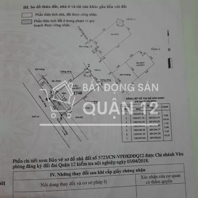 Bán nhà 1 sẹc TL22 giá 4,3 tỷ, Thạnh Lộc, Quận 12, TP Hồ Chí Minh