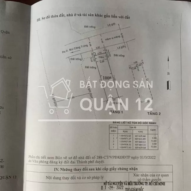 Mái ấm gia đình giá 3,95 tỷ Thạnh Xuân 52, Thạnh Xuân, Quận 12, Tp HCM