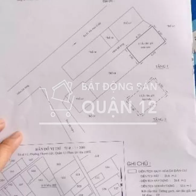 Bán nhà 1 lầu TL28,q.12,dt:6,7×4 giá 850 triệu