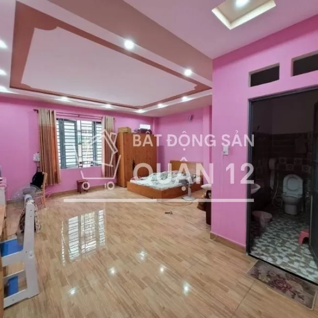 Bán nhà Tô Ký, Q.12, 120m2, 4 tầng, 4PN, 5WC, 100m ra mặt tiền, 12T5