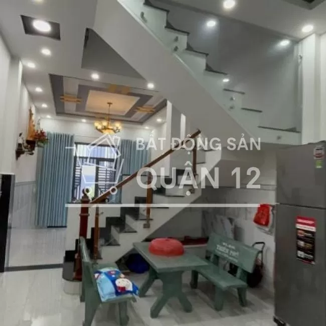 Nhà 1 trệt 1 lầu Thạnh Xuân Q12, DT 60m2, ngang 4m, Sổ hồng riêng