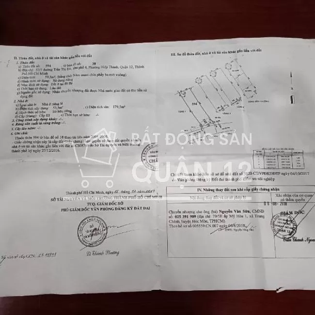 Bán nhà hẻm XH Trần thị Hè, Q12