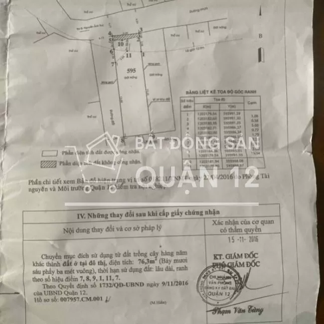 Bán nhà mặt tiền thông 5m đường Trần thị hè quận 12 