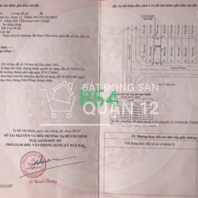 5 X 18 KHU BIỆT THỰ PHÚ NHUẬN , ĐỐI DIỆN UBND QUẬN 12