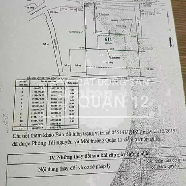 Đất Vườn Lài APĐ q12 cách mt 5m đường 8m dt 7x30 NH 35 giá 26 tỷ