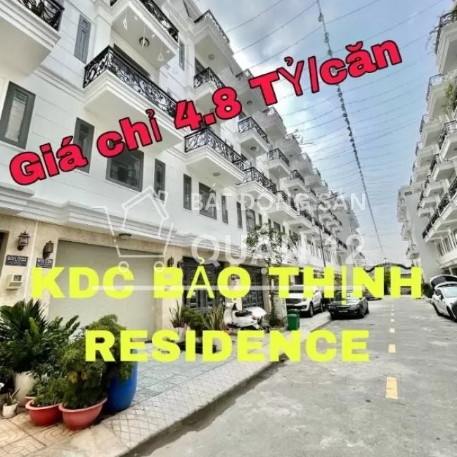 Mở bán KDC Bảo thịnh liền kề Gò Vấp, nhà phố mặt tiền