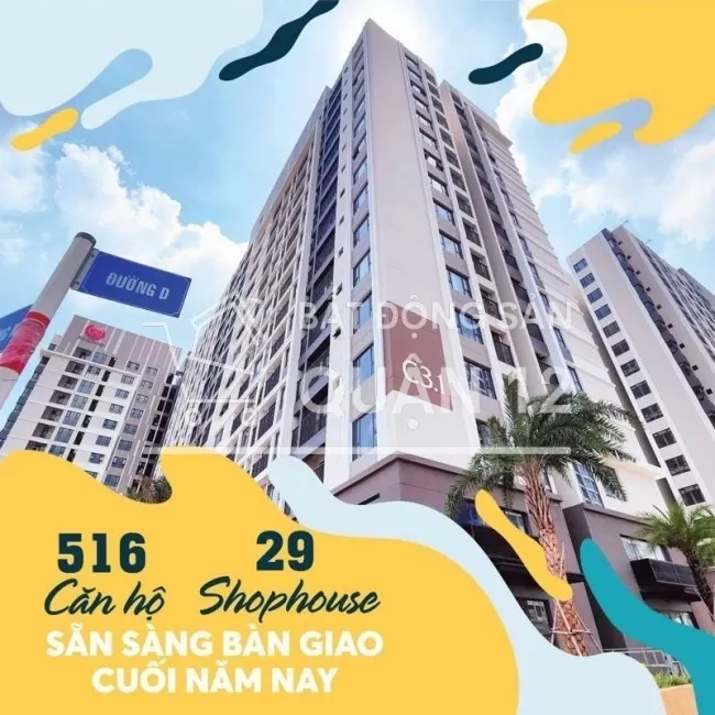 Căn hộ 2PN-2WC 65,88 m2 bàn giao nhà tháng 9, giá thuê từ 8 - 12 triệu
