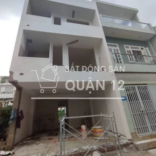 ngang 5,45m xây 3lau,5PN,bank hỗ trợ,Thạnh XuânQ12