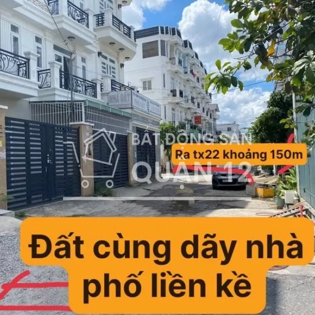 Cần bán, đất khu nhà phố, đường 8m, Thạnh Xuân 22, Quận 12, Tp.hcm