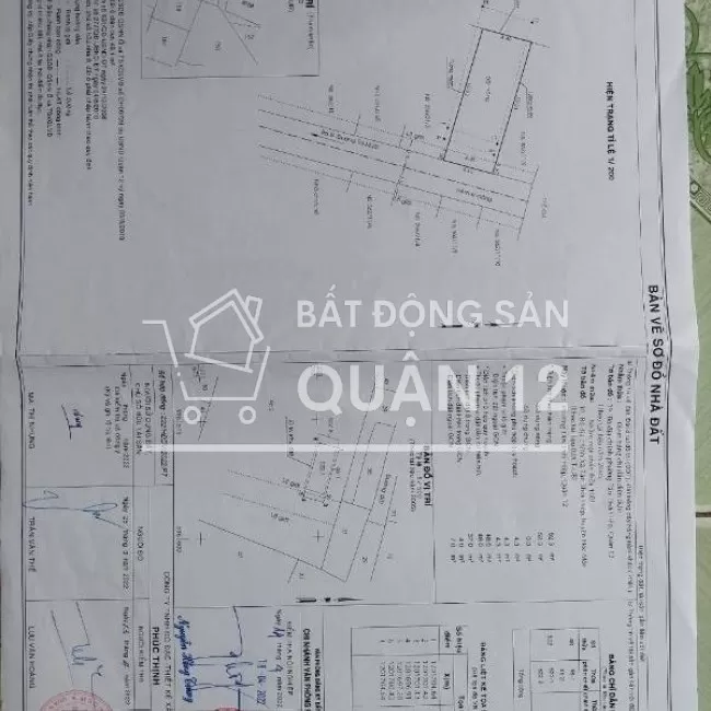 Bán đất hẻm 256  Dương Thị Mười, P. Tân Thới Hiệp, Q.12, DT: 52,3m22