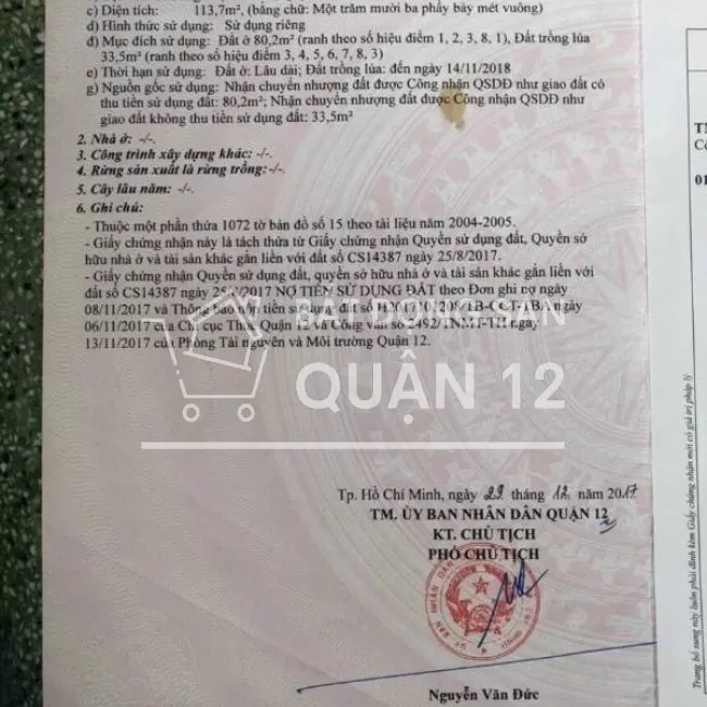 Bán đất Hà Huy Giap vào 200m View Sông Vàm Thuật, ngay Trường Cấp 2.
