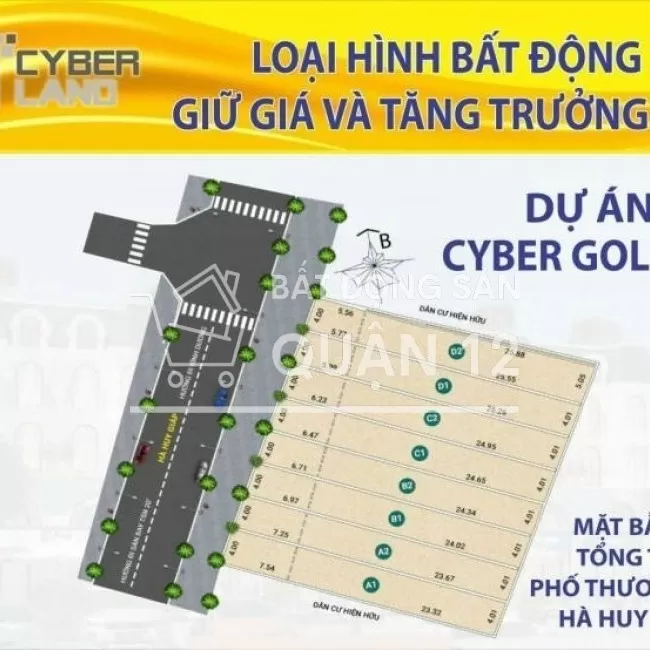 MỞ BÁN 8 LÔ ĐẤT LIỀN KỀ MẶT TIỀN ĐƯỜNG HÀ HUY GIÁP, NGUYỄN OANH, Q12
