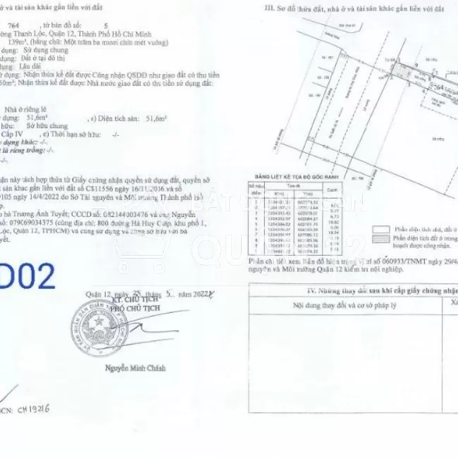 MỞ BÁN 8 LÔ ĐẤT LIỀN KỀ MẶT TIỀN ĐƯỜNG HÀ HUY GIÁP, NGUYỄN OANH, Q12