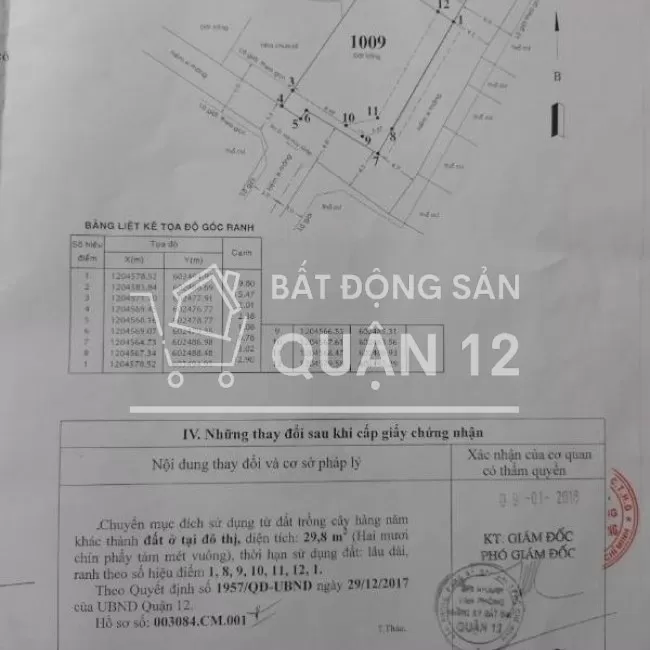 Bán đất 2 mặt tiền TL47 giá 5,8 tỷ Thạnh Lộc, Quận 12, Tp HCM