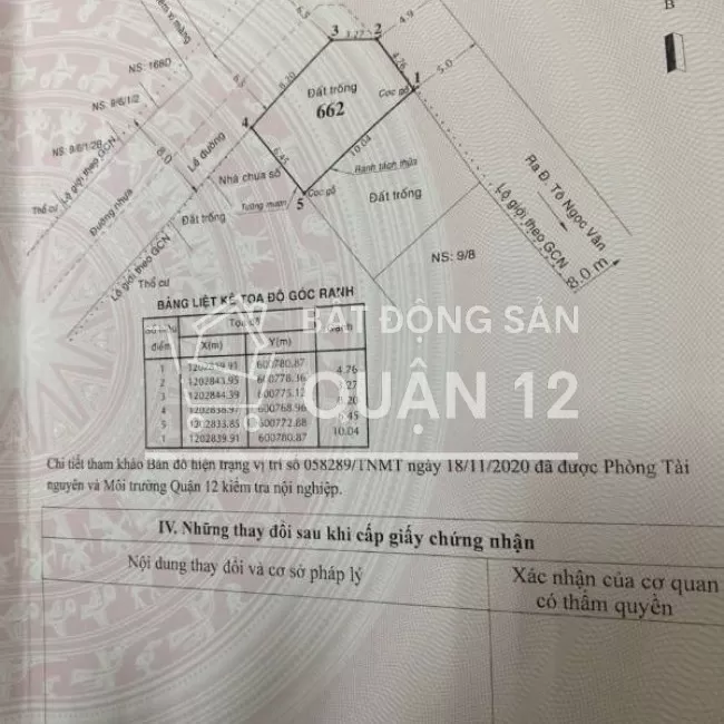 Bán đất 2 mặt tiền khu Dưỡng Lão Thạnh Xuân giá 4,5 tỷ, Q12, TP HCM