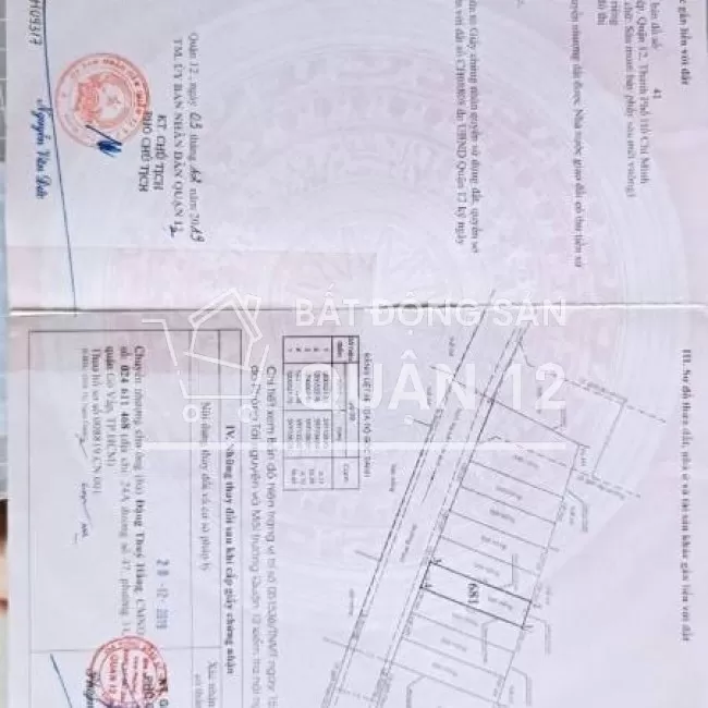 Đất hẻm 8m Nguyễn Văn Quá, Quận 12, 4.11mx17m, Giá: 4,150 Tỷ