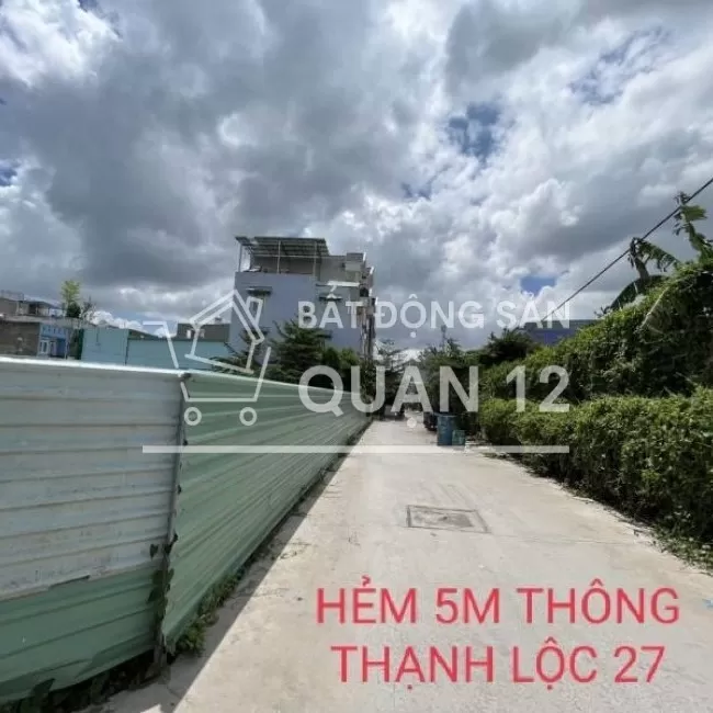 Bán gấp đất 1/thạnh lộc 27 ,quận12 ,912m2 thổ cư 