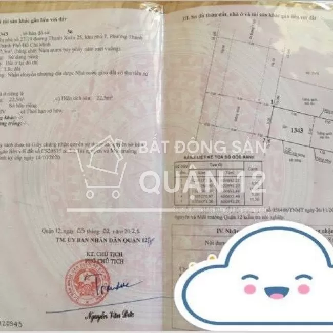 Đất khu dân cư TX 25 , đường nhựa 7m , sổ riêng , gần uy ban phường .