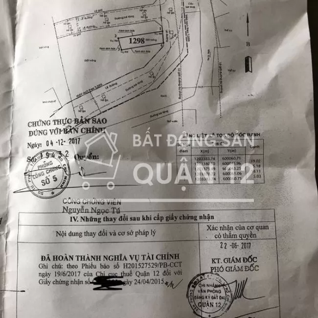 Bán đất 1 sẹc TX25 giá 5,3 tỷ, Thạnh Xuân, Quận 12, Tp Hồ Chí Minh