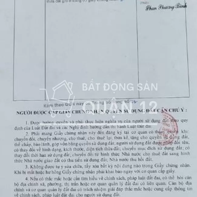 Bán lô đất 6.5x16 thổ cư 94m2 ngay khu Nam Long ngã 4 ga