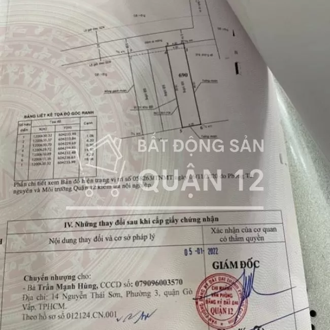 Đất hẻm 105 cách đường vườn lài 200m
