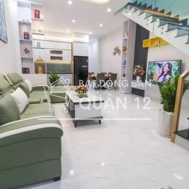 Nhà mới xây dựng, thiết kế đẹp, quận 12.