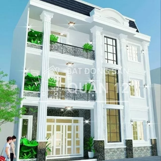 Nhà phố 1 trệt 2 lầu diện tích 5*12m