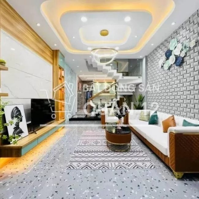 Nhà 3 lầu 4x18m ngay cầu Giao Khẩu đường Hà Huy Giáp hẻm thông ô tô