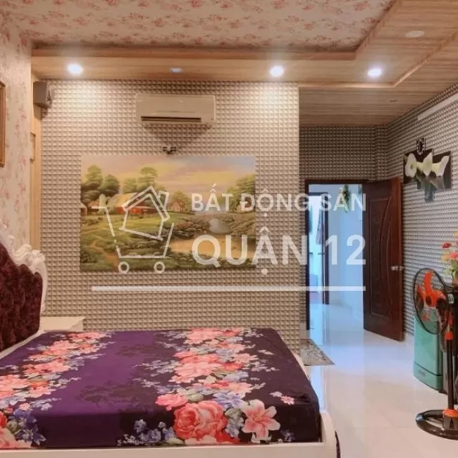 (Quận 12)Bán gấp nhà đẹp HXH Hà Huy Giáp cầu Phú Long 100m2,4tầng 6tỷ.