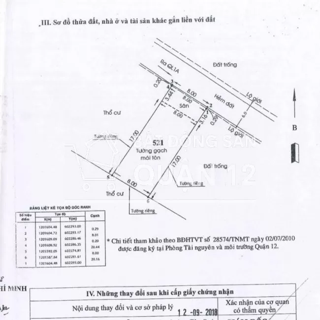 Nhà kho 164m2(8x20.5) hẻm xe tải 6m Thạnh Lộc 14, P.Thạnh Lộc, quận 12