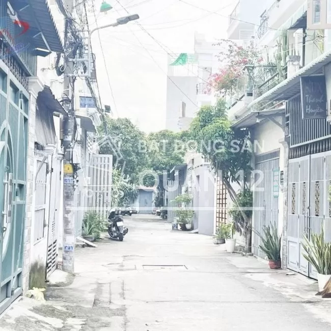 Q12.262. nhà 1 sẹc hxh 6m thông 1 trục, lâm thị hố, gần bv q12,
