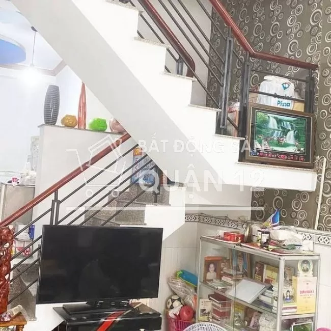 Q12.262. nhà 1 sẹc hxh 6m thông 1 trục, lâm thị hố, gần bv q12,