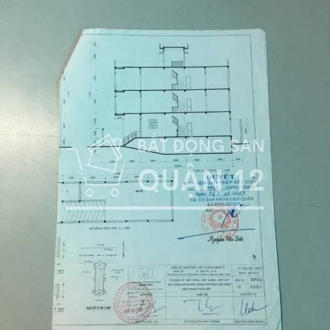 Bán nhà  A108 Lê Thị Riêng, sát UBND Quận 12, p. Thới An. DT 114m2.