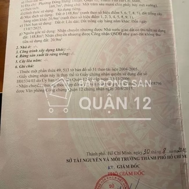 Chính chủ cần bán kho hàng tại Nguyễn Văn Quá, Quận 12, HCM