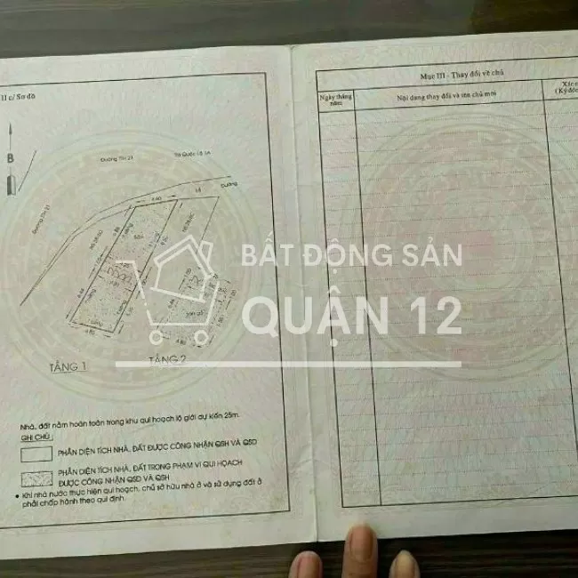 Bán nhà mặt tiền TTH 21  Quận 12, khu hợp chợ tự phát kinh doanh
